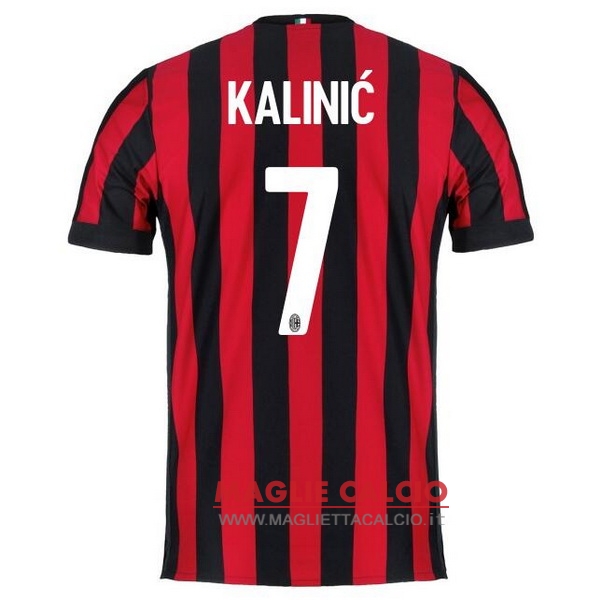 nuova maglietta ac milan 2017-2018 kalinic 7 prima
