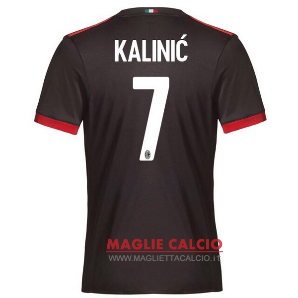 nuova maglietta ac milan 2017-2018 kalinic 7 terza