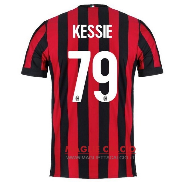 nuova maglietta ac milan 2017-2018 kessie 79 prima