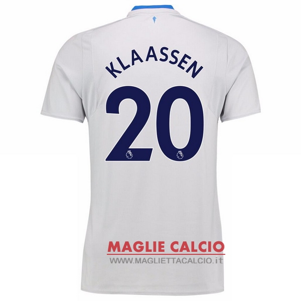 nuova maglietta everton 2017-2018 klaassen 20 seconda