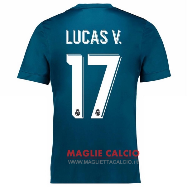 maglietta real madrid 2017-2018 lucas-v. 17 terza