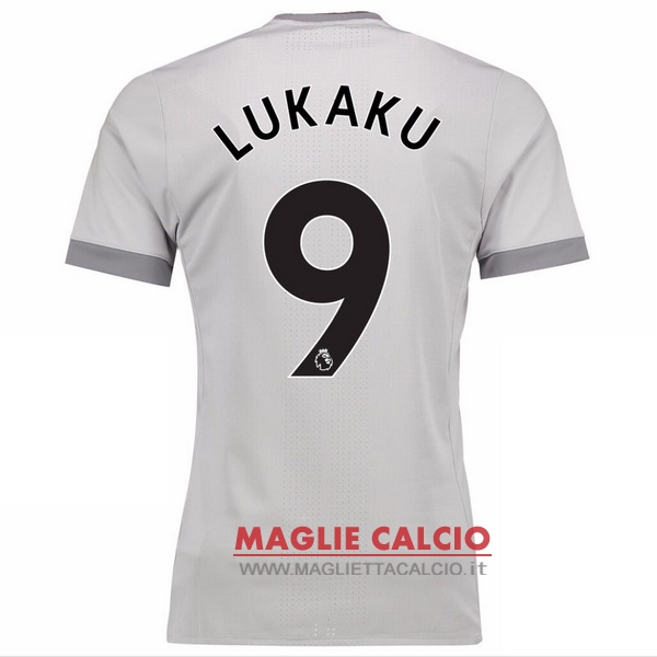 nuova maglietta manchester united 2017-2018 lukaku 9 terza