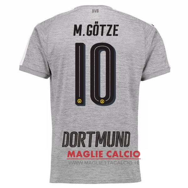 maglietta borussia dortmund 2017-2018 m.gotze 10 terza