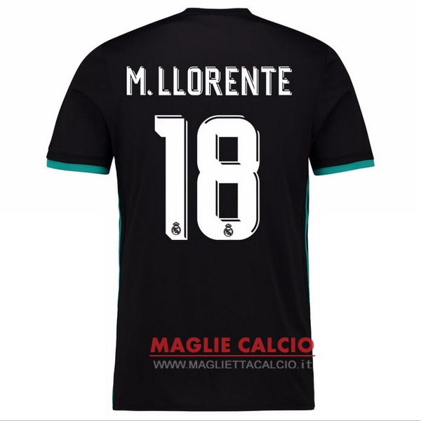 maglietta real madrid 2017-2018 m.llorente 18 seconda