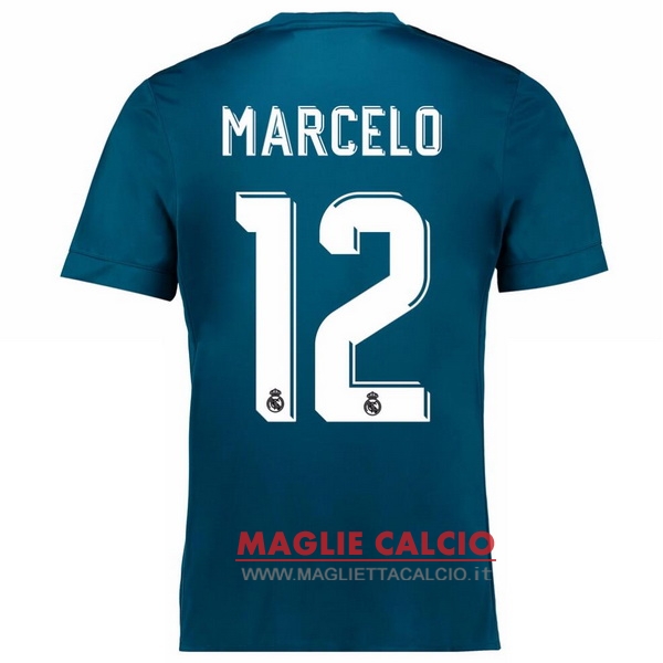 maglietta real madrid 2017-2018 marcelo 12 terza
