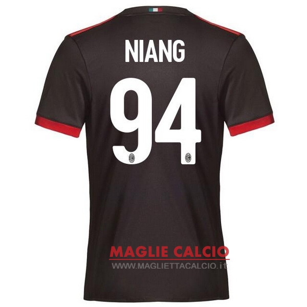 nuova maglietta ac milan 2017-2018 niang 94 terza