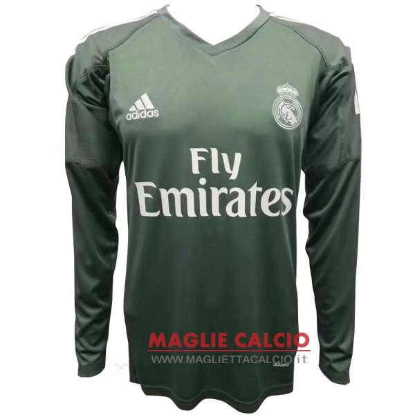 nuova portiere divisione prima magliette manica lunga real madrid 2017-2018