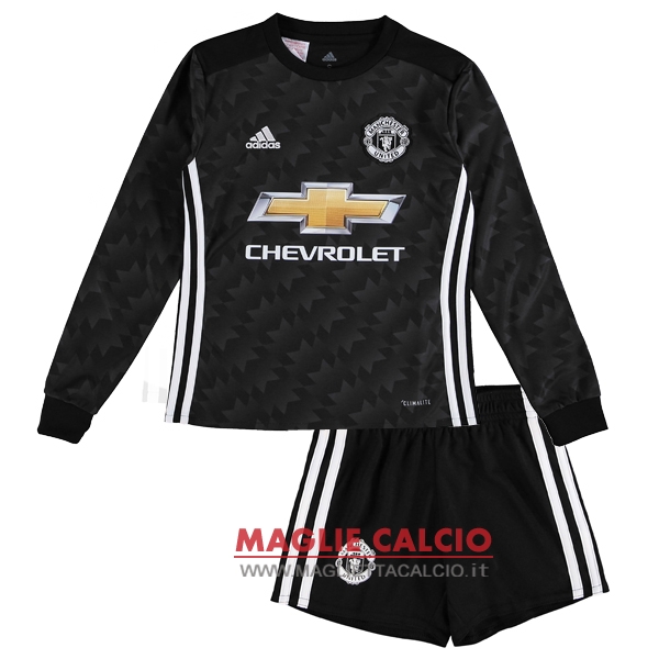 nuova seconda divisione magliette bambino manica lunga manchester united 2017-2018