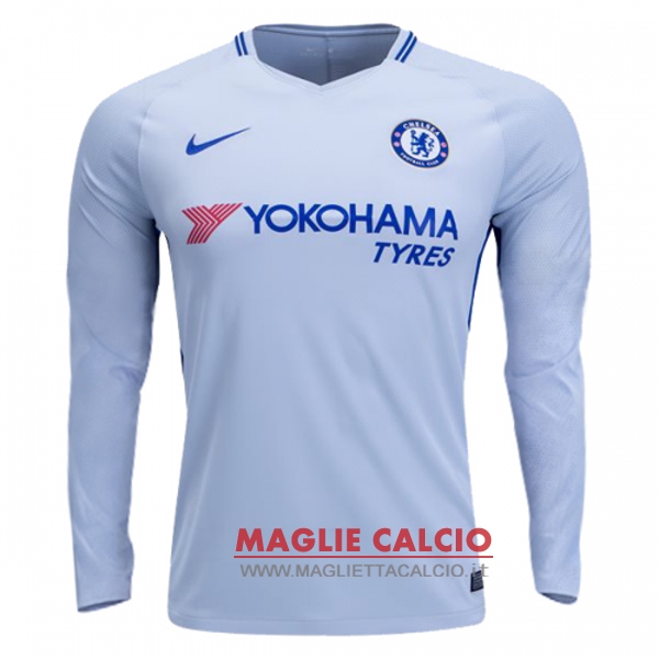 nuova seconda divisione magliette manica lunga chelsea 2017-2018