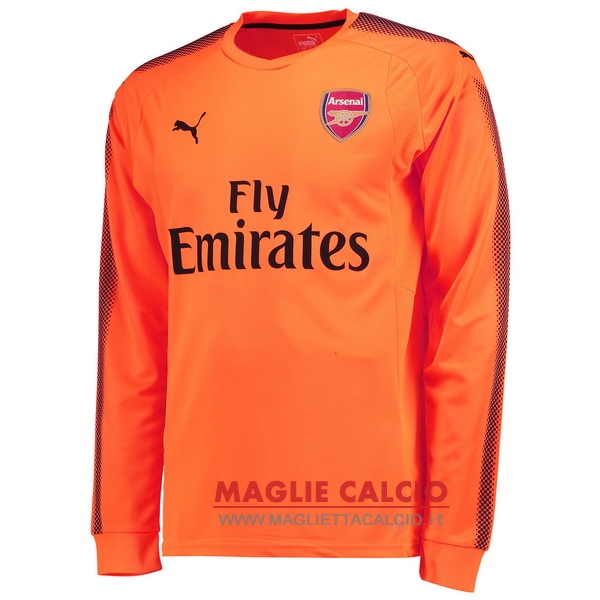 nuova seconda magliette portiere arsenal mancia lunga 2017-2018