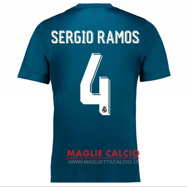 maglietta real madrid 2017-2018 sergio ramos 4 terza