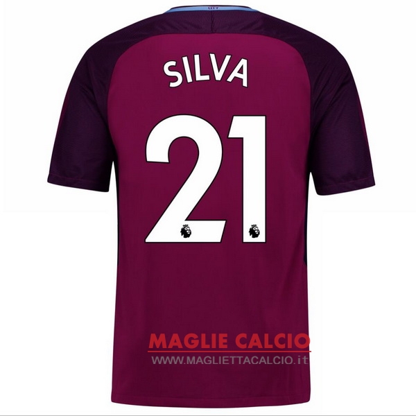 maglietta manchester city 2017-2018 silva 21 seconda