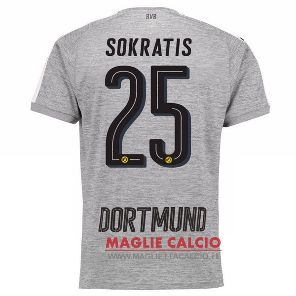 maglietta borussia dortmund 2017-2018 sokratis 25 terza