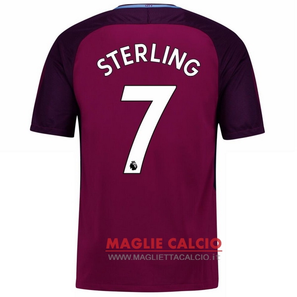 maglietta manchester city 2017-2018 sterling 7 seconda