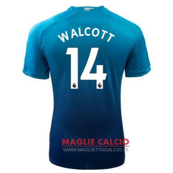nuova maglietta arsenal 2017-2018 walcott 14 seconda
