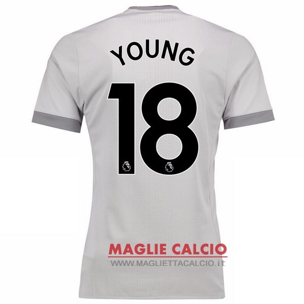 nuova maglietta manchester united 2017-2018 young 18 terza
