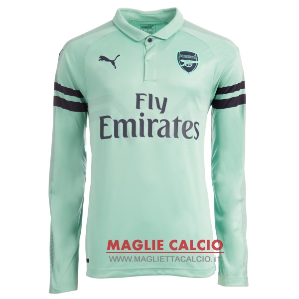 nuova terza magliette arsenal mancia lunga 2018-2019